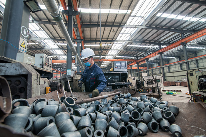 讷河网架配件-锥头加工车间